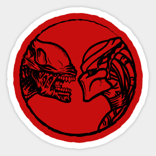 Alien v Predator Sticker